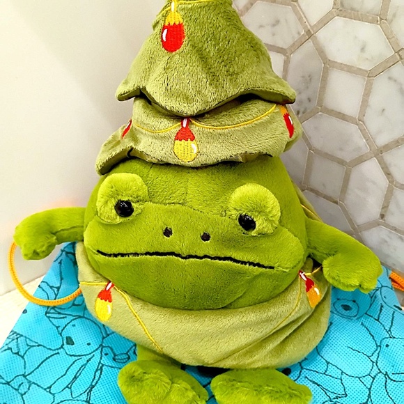 New Jellycat Ricky Rain Frog Christmas Tree Plush - Picture 1 of 9